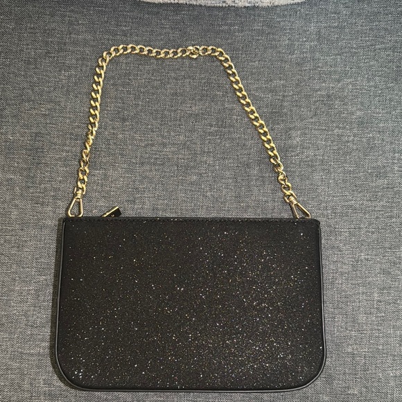 Kate Spade Black and Gold Clutch with Chain Strap - Picture 2 of 2